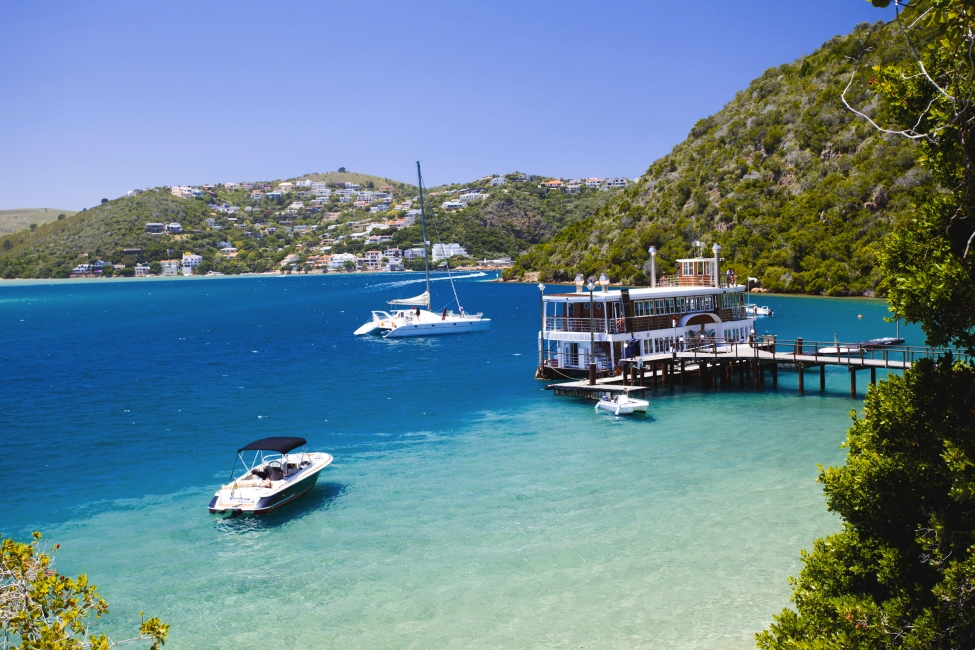Barca nella laguna di Knysna