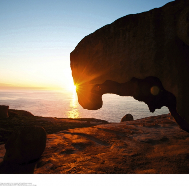 Remarkable Rocks against the light, Kangaroo Island