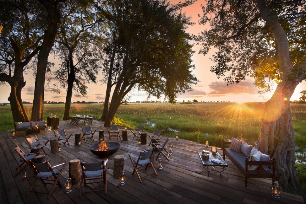 View from the main deck, Duba Plains Camp
