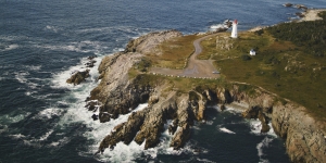Louisbourg Lighthouse on Cape Breton Island