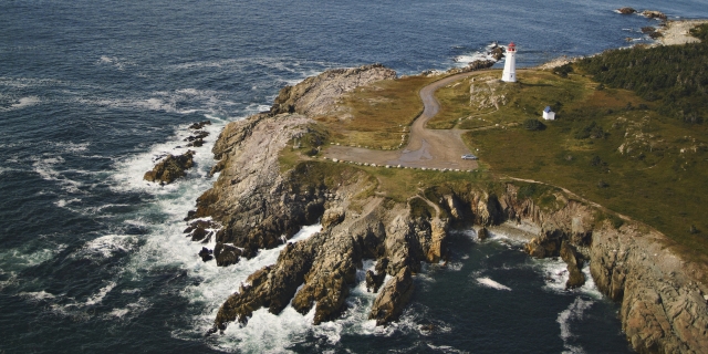 Louisbourg Lighthouse on Cape Breton Island