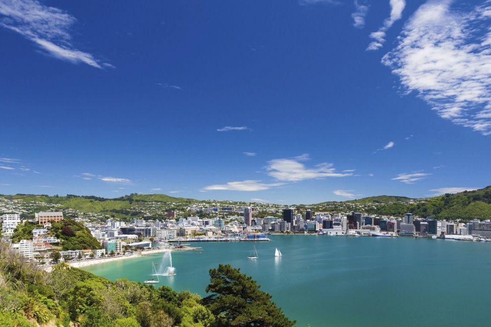 Blick vom Mount Victoria auf Wellington
