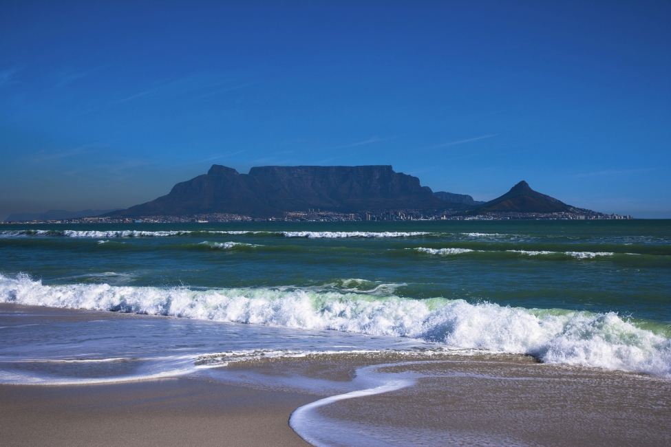 Meer mit Blick auf den Tafelberg