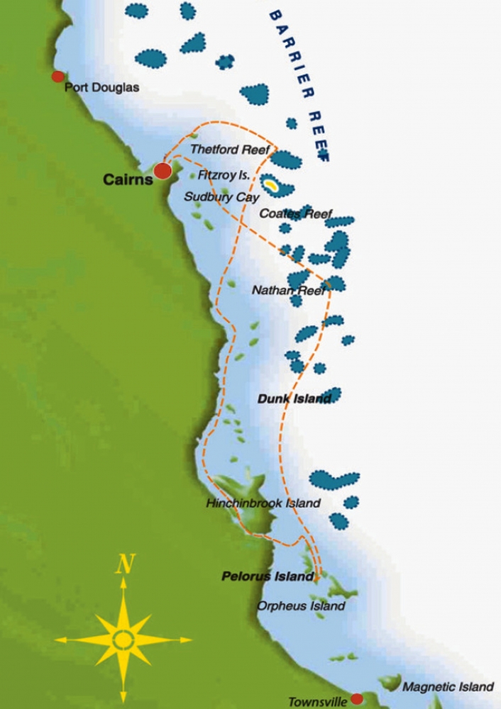 Itinerario: Coral Expeditions / Barrier Reef meridionale