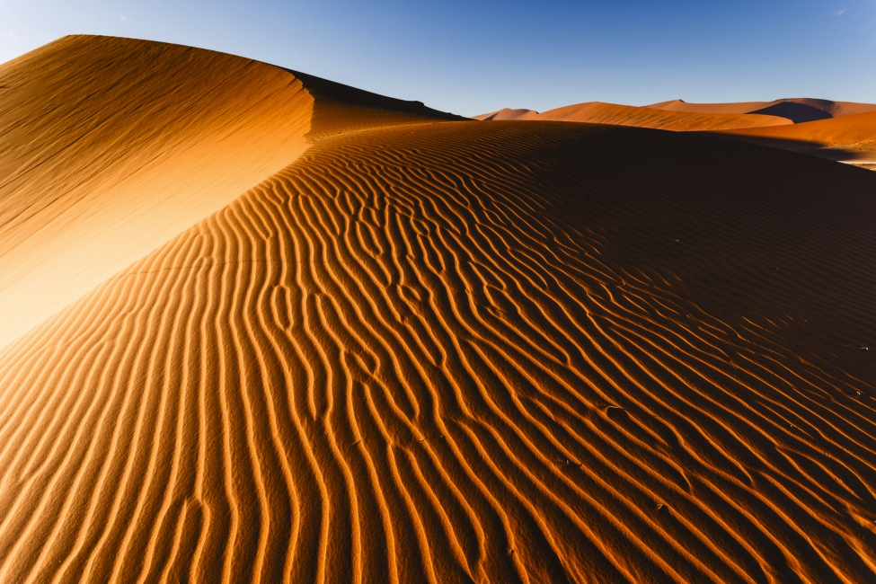 Aerial view of the dunes at Sossusvlei