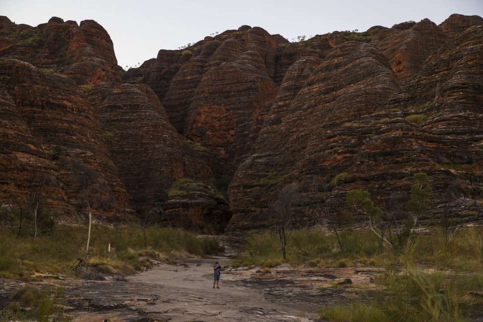 Fotografo nella Bungle Bungle Range, Parco nazionale di Purnululu