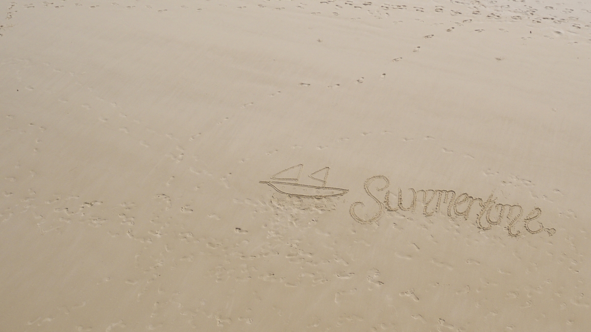 Strand in den Whitsundays, Segeltörn mit der Summertime