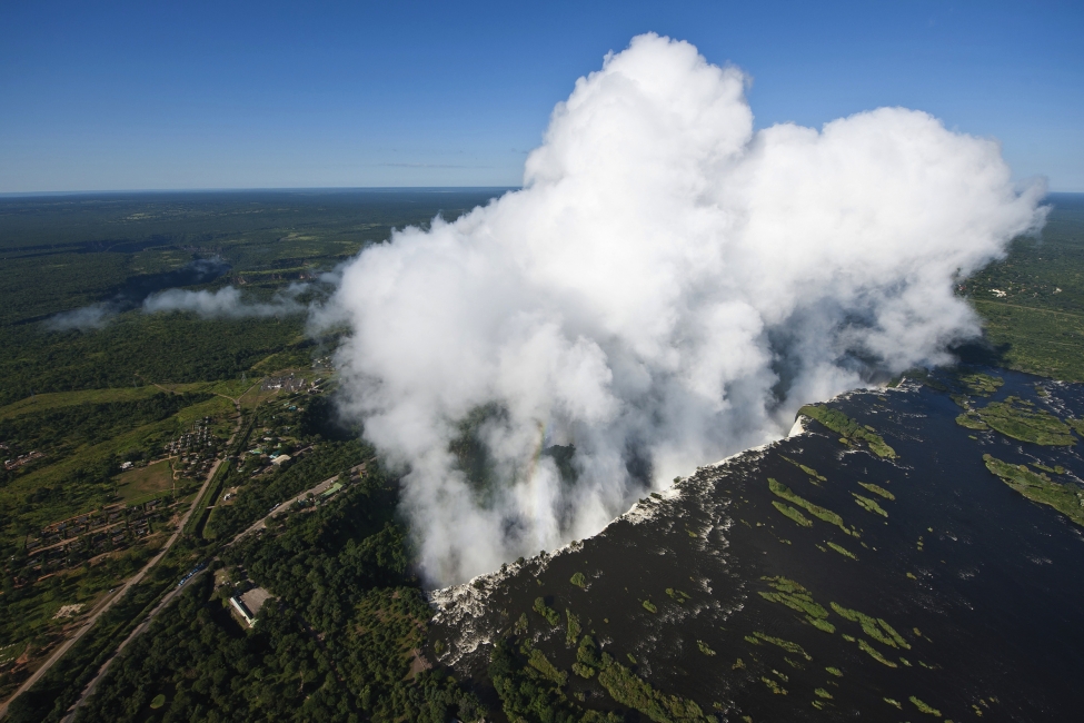 Aerial view of Victoria Falls