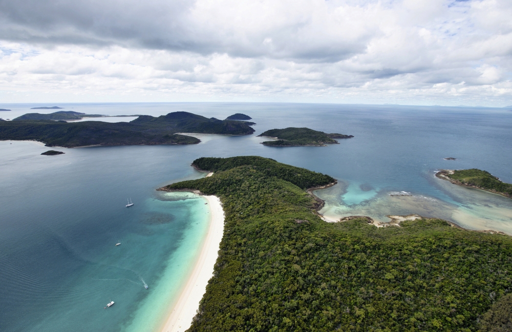 Aerial view of the Whitsunday Islands