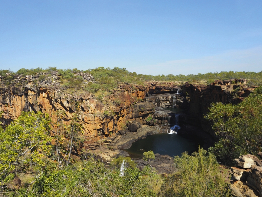 Mitchell Falls von oben, Mitchell-River-Nationalpark