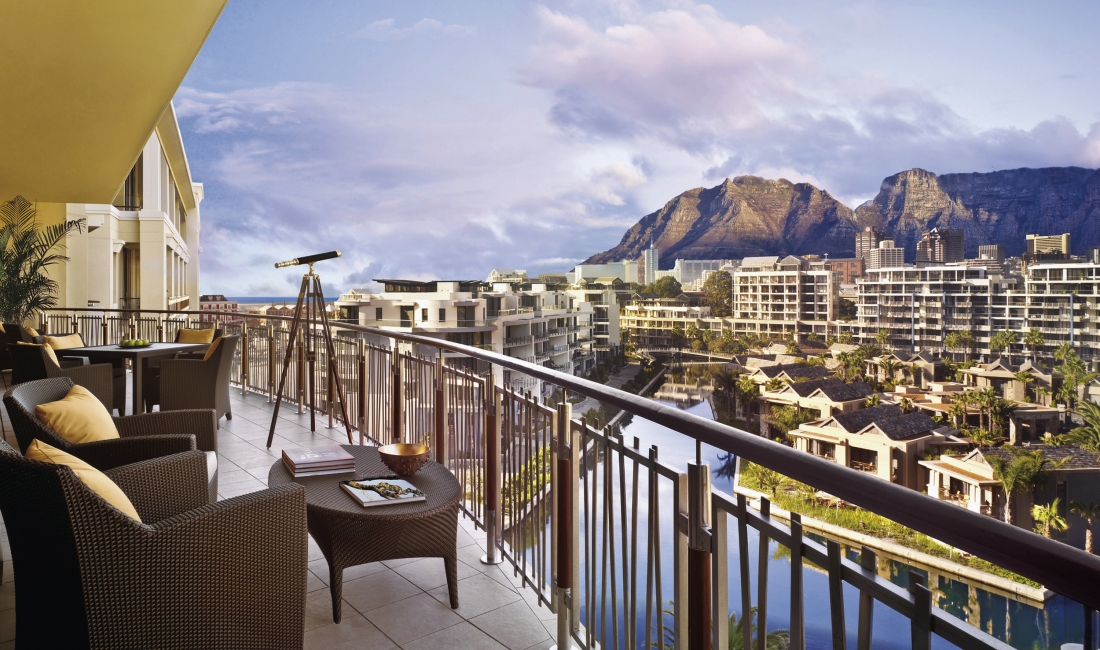 Blick von der Terrasse über das One&Only Cape Town