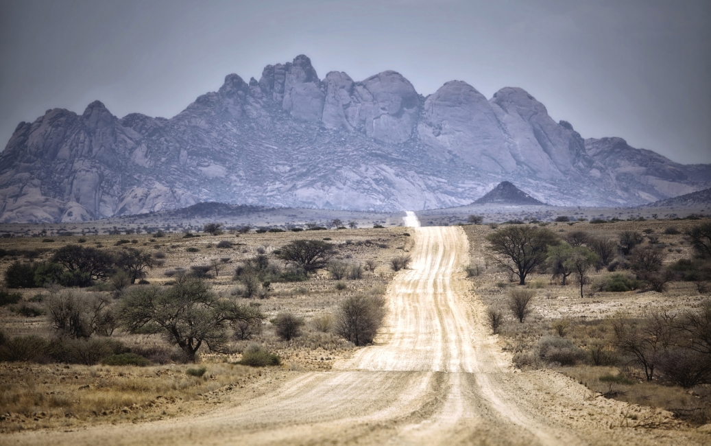 Strada in Namibia