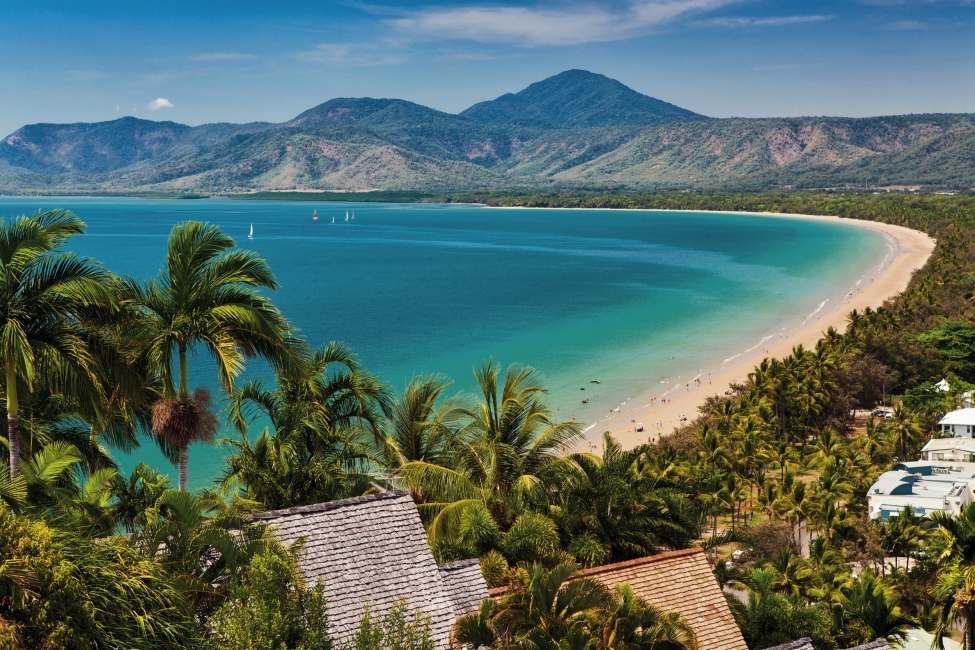 Spiaggia con palme a Port Douglas