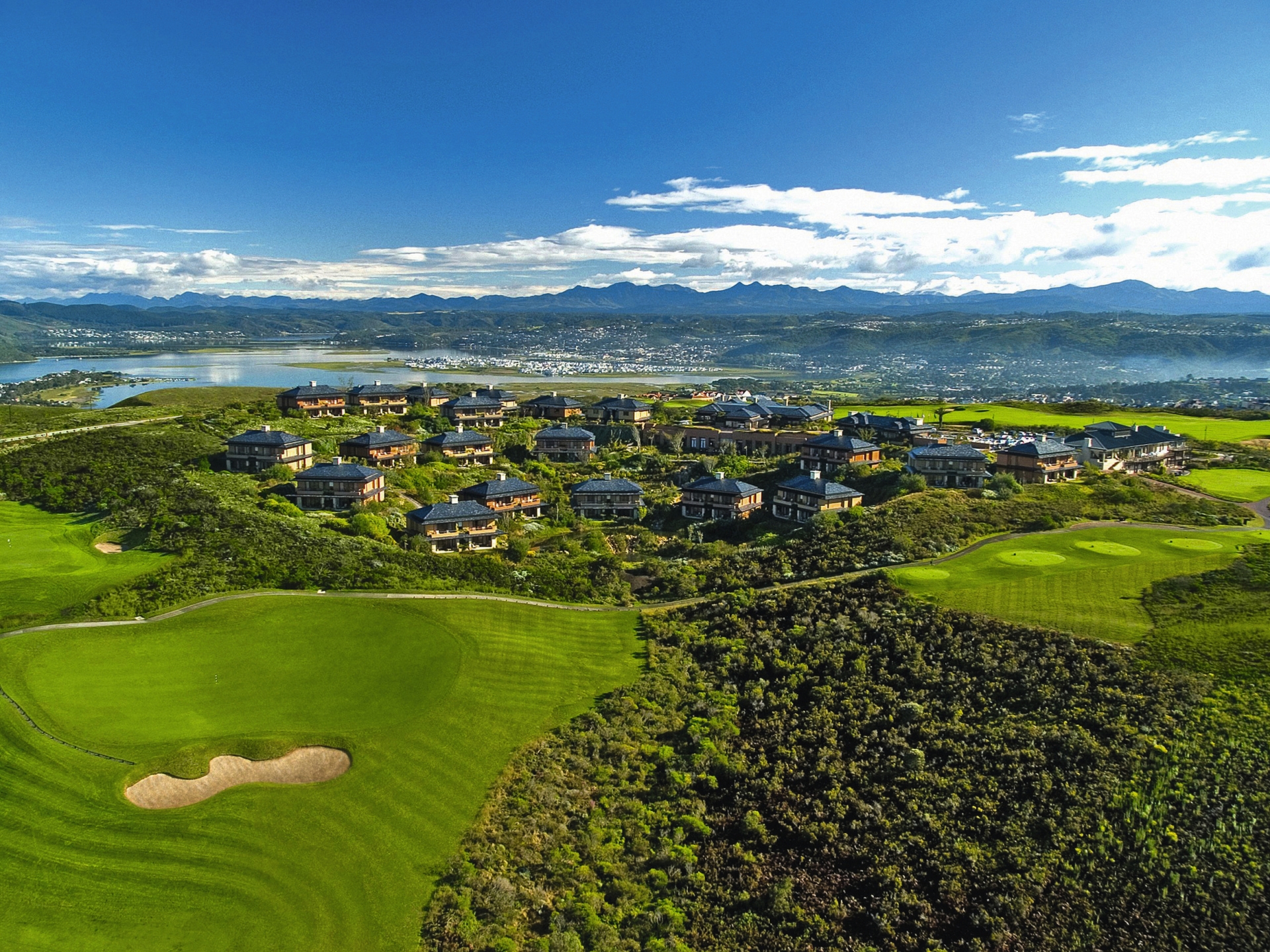 Aerial view of Conrad Pezula Resort and Spa