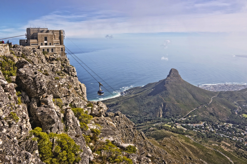 Aussicht auf den Tafelberg in Kapstadt