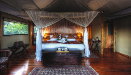 Zimmer mit Queensize-Bett im Camp Kanana