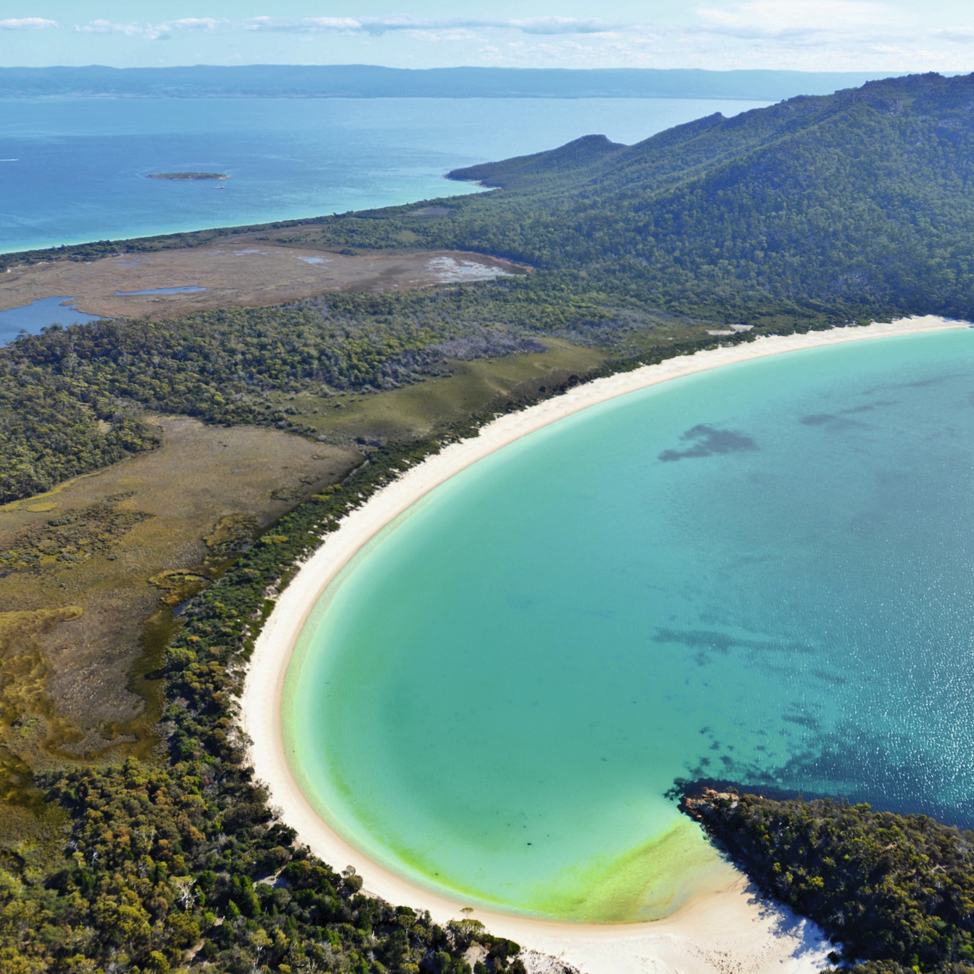 Wineglass Bay aus der Nähe, Freycinet-Nationalpark