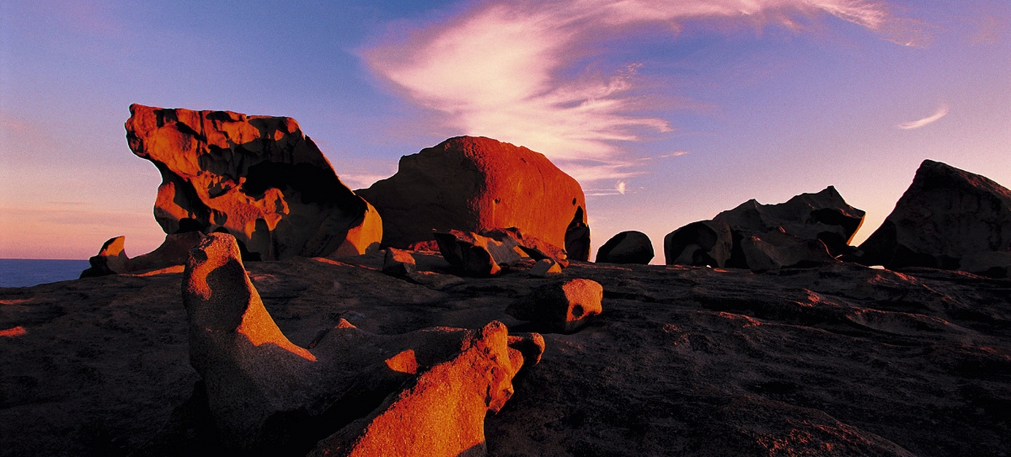 Remarkable Rocks nella luce della sera, Kangaroo Island